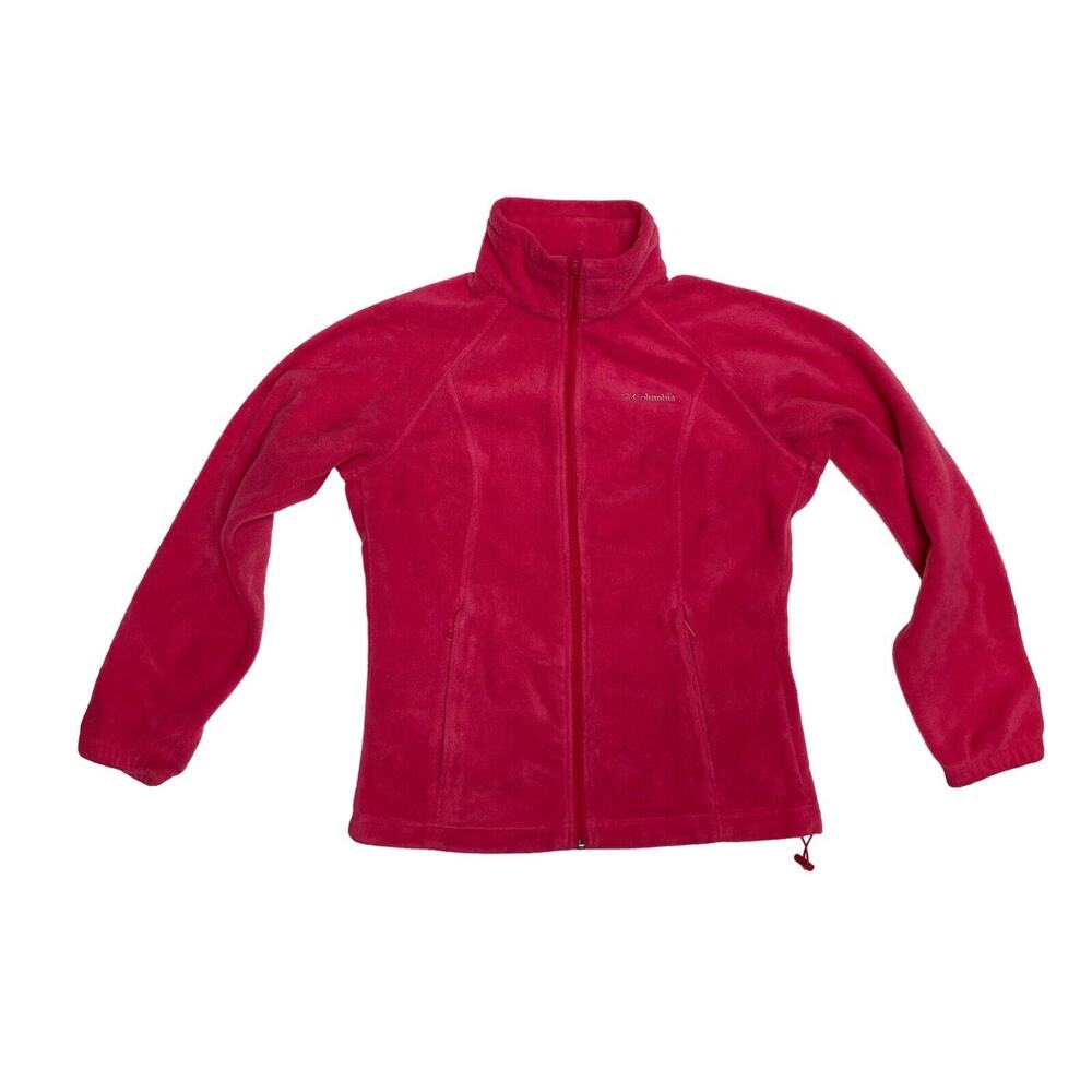 Columbia Benton Springs Fleece Full Zip Pink Jacket Size S Small